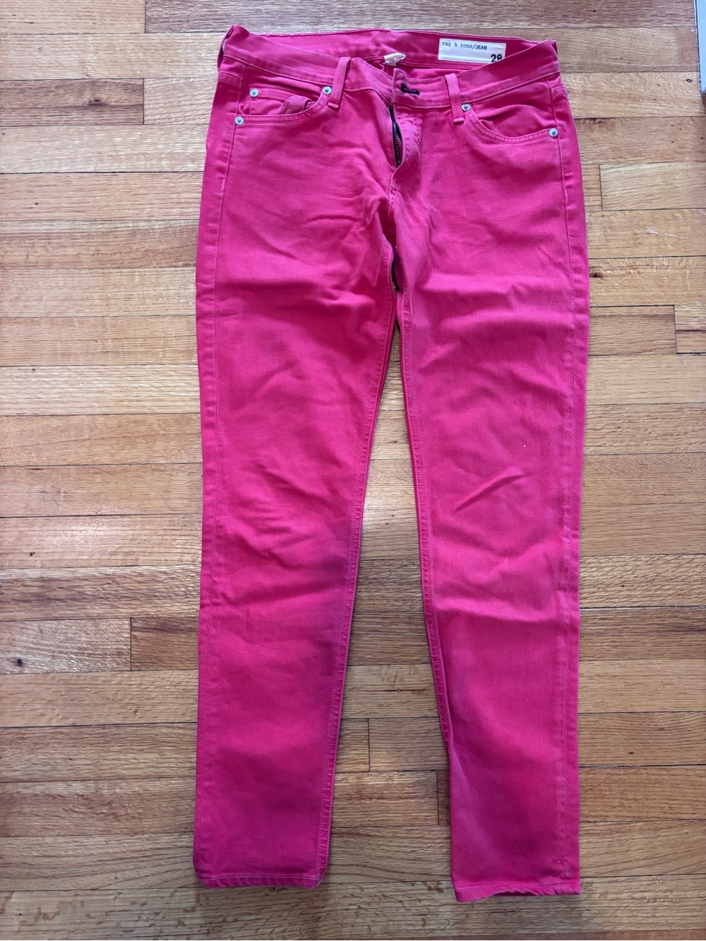 Rag & Bone - Women’s Chili Red Slim Jeans - Sz 28